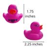Crafters Cup VHOB You've Been Ducked Rubber Ducks | Bulk 20 Pack | Rubber Ducky 2.25 inches Wide and 1.75 inches Tall | Use with Duck Duck Tags | Tuscadero Pink Duck (Pink Rubber Ducks) view 2