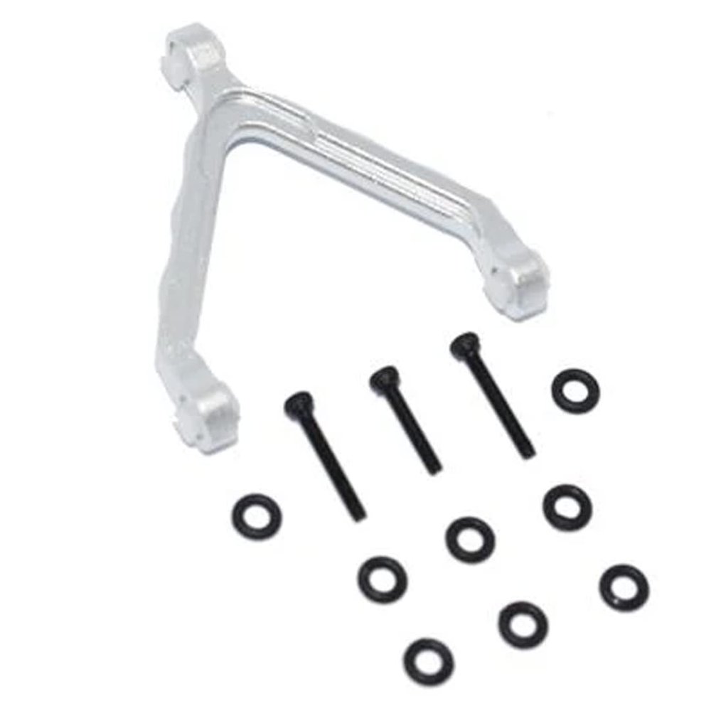 GPM Racing Aluminum Front Upper Link Mount Silver : Axial 1/24 SCX24 Deadbolt