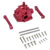 GPM Alum Front Gear Box + Front Lower Suspension Mount Red : Losi Lasernut U4 view 1