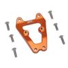 GPM Racing Aluminum Front Bumper Support Frame Orange : Losi Lasernut U4 view 1