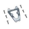 GPM Racing Aluminum Front Bumper Support Frame Grey : Losi Lasernut U4 view 1