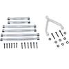 GPM Racing Alum Suspension Links + Front Upper Link Mount Silver : SCX24 Deadbolt view 1