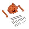 GPM Alum Front Gear Box + Front Lower Suspension Mount Orange : Losi Lasernut U4 view 1