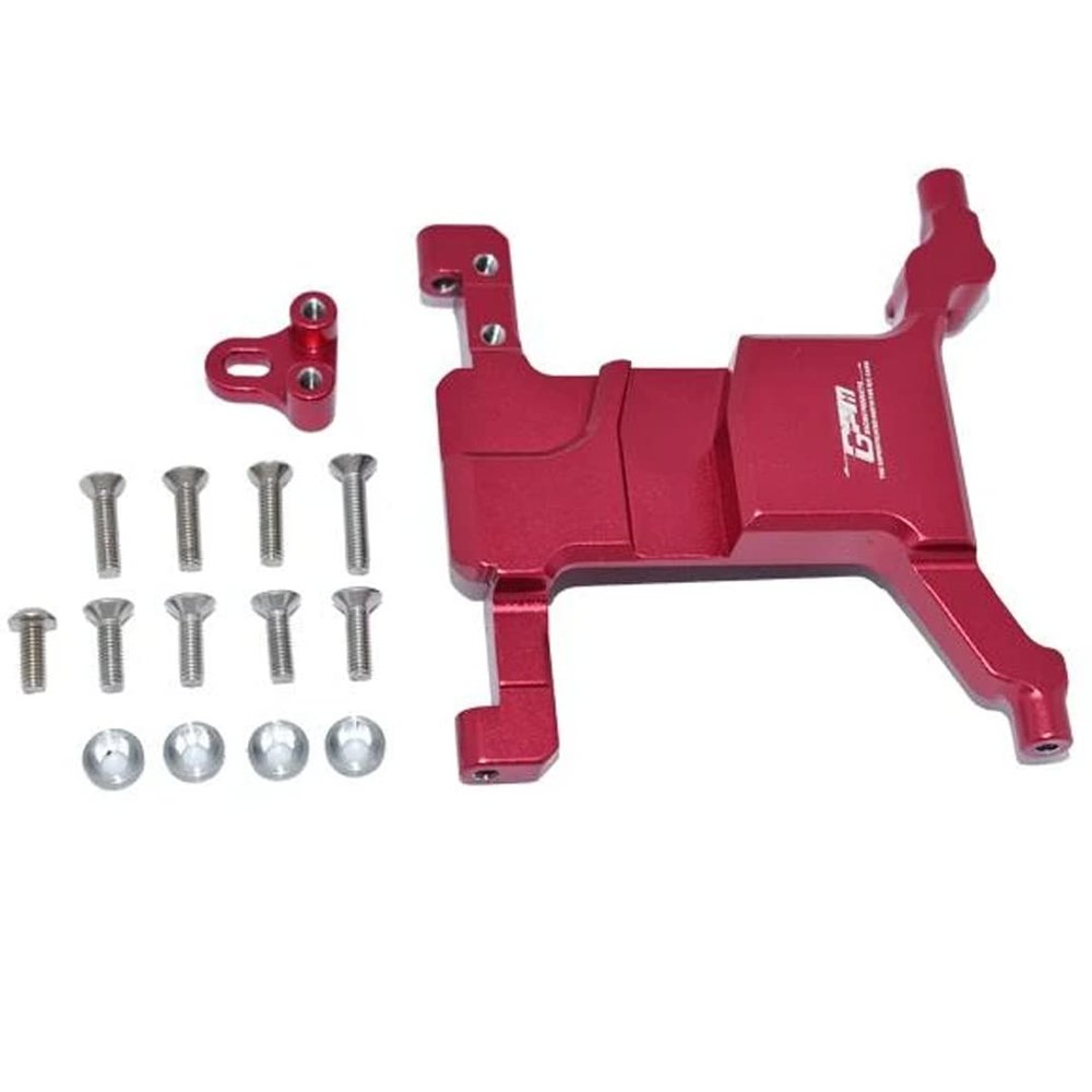 GPM Racing Aluminum Servo Mount Red : Axial 1:10 SCX10 III/Gladiator
