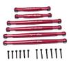 GPM Racing Aluminium Suspension Links Set Red : Axial 1/24 SCX24 Deadbolt view 1