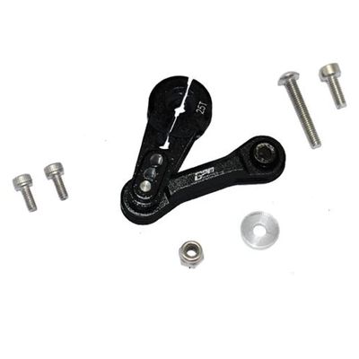 GPM Upgrades Aluminum Tie Rod+25T Servo Horn for 1/8 Kraton ARA106040T1/T2&Typhon ARA106046&Talion ARA106048&Outcast ARA106060&Notorious ARA106044T1/T2 RC Cars (Black)