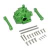 GPM Alum Front Gear Box + Front Lower Suspension Mount Green : Losi Lasernut U4 view 1