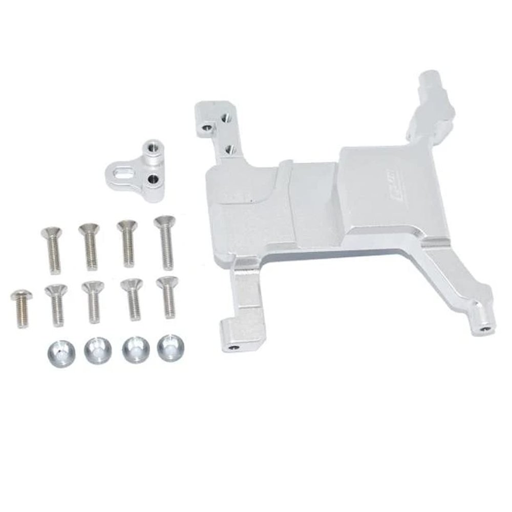 GPM Racing Aluminum Servo Mount Silver : Axial 1:10 SCX10 III/Gladiator