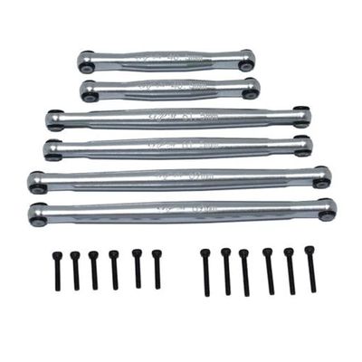 GPM Racing Aluminium Suspension Links Set Grey : Axial 1/24 SCX24 Deadbolt