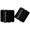 Fitlosophy FAW-24439 Adjustable 1-Pound Ankle and Wrist Weights for Home Workouts, Black, 2pcs view 2