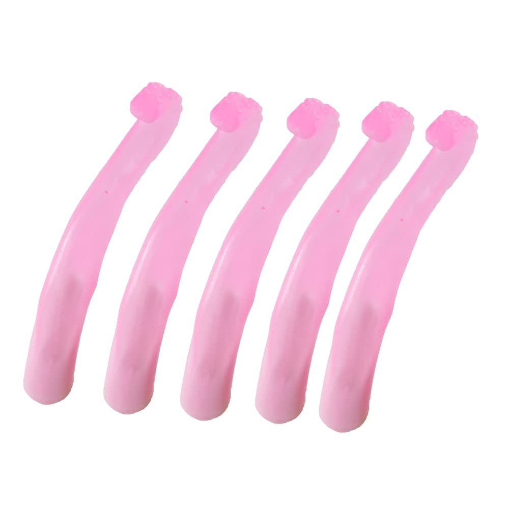 Silicone Finger Tentacle Puppets Glow-in-The-Dark (Dark Pink, 5)