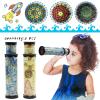 Xeehwb 2 Pack Classic Kaleidoscope Toy,Magic Rotating Kaleidoscope,Stretchable Long World Kaleidoscope,Educational Toy Kaleidoscope for Children Gifts view 4