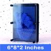 Sharkwill 3D Pin Art Intellectual Fun Toy Blue Plastic Pin Art Palm Board Push Pin Toy (Blue-6 x 8 Inches) view 2