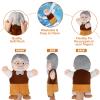 Civaner 6 Pieces Hand Puppet Set 11.8 Inch Family Members Puppets Theater Mother, Father, Son, Daughter and Grandparents for Storytelling, Teaching, Preschool, Role Play view 4