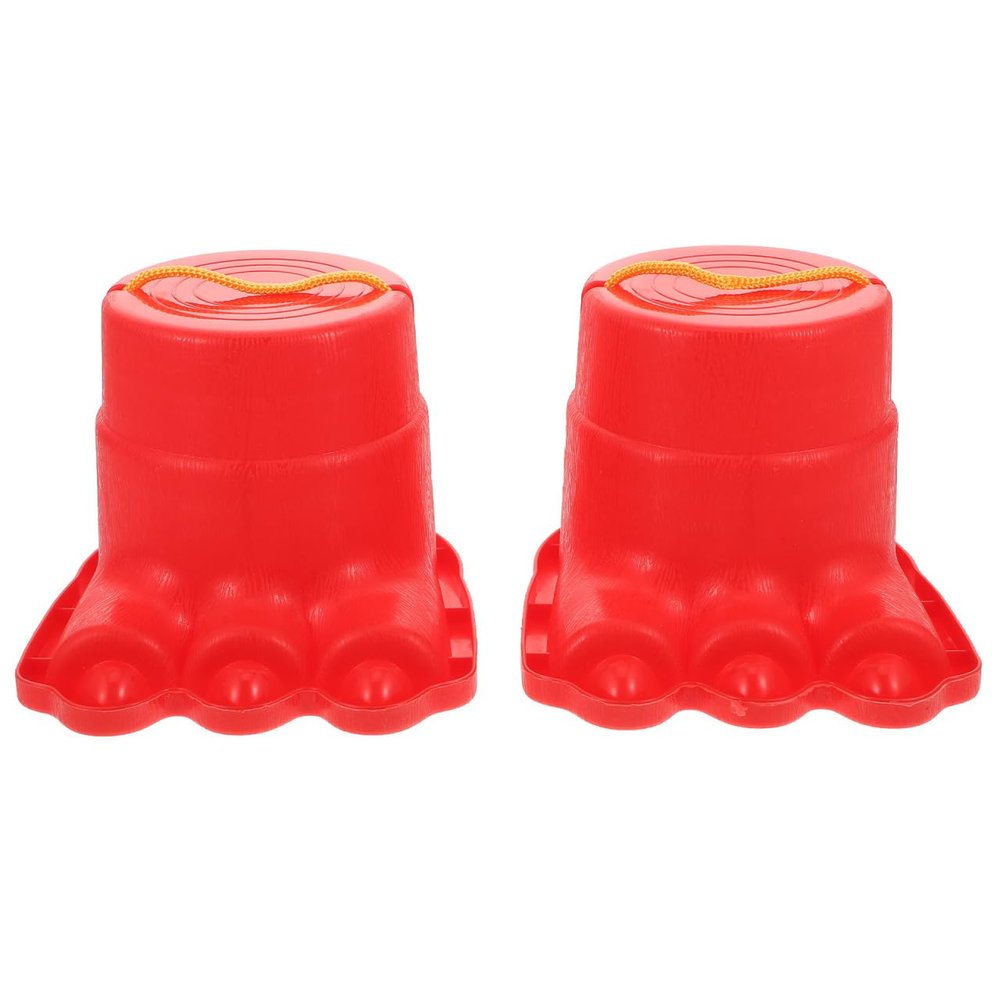 Kisangel Kids Stilts Toy Outdoor Balance Training Plaything for Children Ages 4-12 Lightweight Plastic Sensory Coordination Game Props 6.10X5.51X4.33In