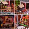 Montidey DIY Miniature Dollhouse Kit Chinese Style Courtyard Puzzle Handcrafts Toys Creative Room with Furniture Birthday Gifts for Friend view 3