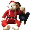 Big Plush Luxury 6-Foot Christmas Gorilla Plush - Giant White Gorilla with Premium Removable Santa Suit - Made in USA Holiday Display (72 Inches Tall)- Huge White Christmas Monkey Plush - 6ft / 72in view 1