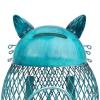 Kavolet Cat Piggy Bank for Kids, Cat Shaped Metal Coin Box, Coin Money Bank, Handwork Handicrafts Ornament, Brown view 4