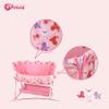 ANIVIA Doll Bed Furniture 2 Function Toy Doll Swings Together for 18 inches Baby Dolls, Baby Doll Crib with Bottom view 3