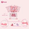 ANIVIA Doll Bed Furniture 2 Function Toy Doll Swings Together for 18 inches Baby Dolls, Baby Doll Crib with Bottom view 4