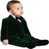 Boys Velvet Blazer Fashion 3 Piece Suits for Xmas Party Costume in Purple Color view 2