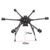 QWinOut T850 6-Axle Carbon Fiber Frame 850mm Un-Assembly Airframe Kit for DIY RC Quadcopter view 4