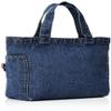 F-Style Tote Bag, Flag with Can Badge, Denim Multi-Tote, Blue view 2