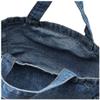 F-Style Tote Bag, Flag with Can Badge, Denim Multi-Tote, Blue view 4