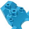 Dilwe RC Front Bulkhead, Aluminum Alloy Truck Front Bulkhead Car Model Accessories Compatible for LOSI 1/18 Mini T 2.0 2WD, Racing Aluminum CNC Machined Aluminum Front Bulkhead RC Accessories(Blue) view 4