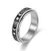 VCMART Anxiety Rings Women Fidget Spinner Rings for Anxiety Anti Anxiety Rings for Women Stress Roller Rings Silver Rose Gold Rainbow Size 7 view 3