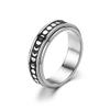 VCMART Anxiety Rings Women Fidget Spinner Rings for Anxiety Anti Anxiety Rings for Women Stress Roller Rings Silver Rose Gold Rainbow Size 7 view 4