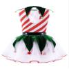 Agoky Kids Girls Xmas Costume Dress Sleeveless Striped Print Sequin Tutu Dress Christmas Carnival Fancy Dresses Red_D 14 view 2