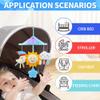 Baby pram Mobile Toys, Stroller Toys with Soft Rattle for 0 Months+ (Sky) view 2