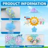 Baby pram Mobile Toys, Stroller Toys with Soft Rattle for 0 Months+ (Sky) view 3