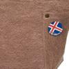 F-Style Canvas Tote Bag with Flag Can Badge, Brown view 3