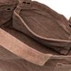 F-Style Canvas Tote Bag with Flag Can Badge, Brown view 4