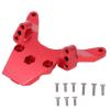 Dilwe RC Front Bulkhead, Aluminum Alloy Truck Front Bulkhead Car Model Accessories Compatible for LOSI 1/18 Mini T 2.0 2WD, Auminum Alloy CNC Upgrade Parts Front Bulkhead Mount Set(red) view 1
