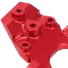 Dilwe RC Front Bulkhead, Aluminum Alloy Truck Front Bulkhead Car Model Accessories Compatible for LOSI 1/18 Mini T 2.0 2WD, Auminum Alloy CNC Upgrade Parts Front Bulkhead Mount Set(red) view 4