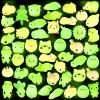 Outee 50 Pcs Mochi Toys Mini Mochi Animals Toys Glow in The Dark Toys Stress Relief Toys Bulk Mochi Cat Random Halloween Kids Party Favors for Goodie Bag view 1