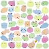 Outee 50 Pcs Mochi Toys Mini Mochi Animals Toys Glow in The Dark Toys Stress Relief Toys Bulk Mochi Cat Random Halloween Kids Party Favors for Goodie Bag view 2