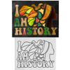 11 x 14 Canvas Painting Kit | Pre Drawn Stretched Canvas Kit | Birthday Gift | Adult Sip and Paint Party Favor | DIY PARTY | I am Black History | view 2