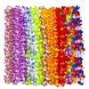 Patyflow Hawaiian Leis 50pcs, Luau Birthday Party Decorations, Hawaiian Necklace Silk Flower leis for Luau Beach Birthday Party Decorations and Party Supplies view 1
