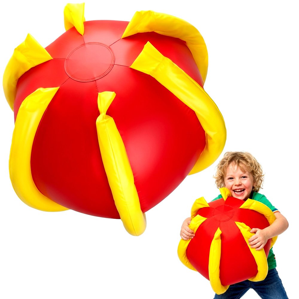 Nurture Smart Rib-It-Ball Ribbed Crinkle Texture, Bright Colors Easy-to-Grip. Designed for Babies, Toddlers & Pre-Schoolers Motor Skills Development & Sensory Play, Perfect