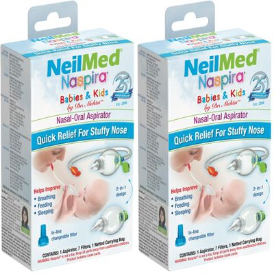 NeilMed Naspira Nasal-Oral Aspirator (Pack of 2)