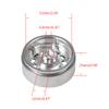 Maleonn RC 2.2 Beadlock Wheels Metal Wheel Hubs Set 4PCS Aluminum Alloy Beadlock Wheel Rims for 1/10 Scale SCX10 D90 TRX4 Wraith 90048 RR10 RC Crawler Car Accessories, Black and Silver view 3