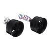 Dilwe 2Pcs RC Ducted Fan, 30mm/1.2inch Blade Propeller Kit Set for Power Aircraft, Mini EDF Ducted Fan 6 Blades with Micro Brushed Motor view 1