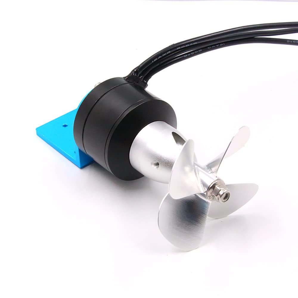 Jieotwice KYO-4T Underwater Propeller- 24V 5KG Thrust Waterproof IPX8 Underwater Thruster CNC Metal Prop for RC Boat Seine Boat 4023S (CCW Metal)