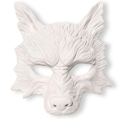Wolf Mask Animal Masquerade Ball Wolves Mask Halloween Cosplay Costume Mask Party Masks Props (White)