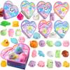 JOYIN 28 Packs Valentines Day Gifts for Kids Classroom School, Mochi Squishy Toys, Stress Relief Toy with Heart Boxes for Girls Boys Valentines Party Favors, Gift Exchange, Game Prizes view 1