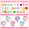 JOYIN 28 Packs Valentines Day Gifts for Kids Classroom School, Mochi Squishy Toys, Stress Relief Toy with Heart Boxes for Girls Boys Valentines Party Favors, Gift Exchange, Game Prizes view 4